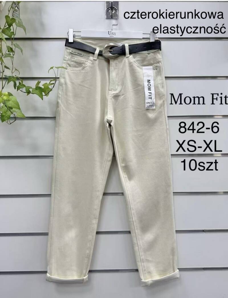 Spodnie damskie jeansy Roz XS-XL, 1 Kolor Paczka 10 szt